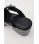 CROCO CHUNKY HEEL サンダル
