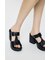 CROCO CHUNKY HEEL サンダル