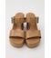 CROCO CHUNKY HEEL サンダル