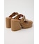 CROCO CHUNKY HEEL サンダル