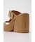 CROCO CHUNKY HEEL サンダル