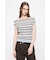 STRIPED OFF SHOULDER トップス