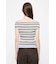 STRIPED OFF SHOULDER トップス
