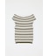 STRIPED OFF SHOULDER トップス