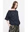 ONE SHOULDER PIGMENT Tシャツ