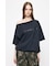 ONE SHOULDER PIGMENT Tシャツ