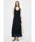 PIN TUCK CHIFFON MAXI ドレス