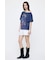 EYELET HEM FLARE MINI スカート