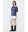 EYELET HEM FLARE MINI スカート