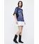 EYELET HEM FLARE MINI スカート