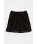 EYELET HEM FLARE MINI スカート