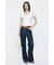 LINEN BLEND WAIST FIT ブラウス