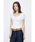 LINEN BLEND WAIST FIT ブラウス