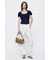 LINEN BLEND WAIST FIT ブラウス