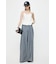 LINEN BLEND CORSET CAMI トップス