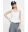 LINEN BLEND CORSET CAMI トップス