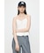 LINEN BLEND CORSET CAMI トップス