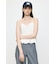 LINEN BLEND CORSET CAMI トップス