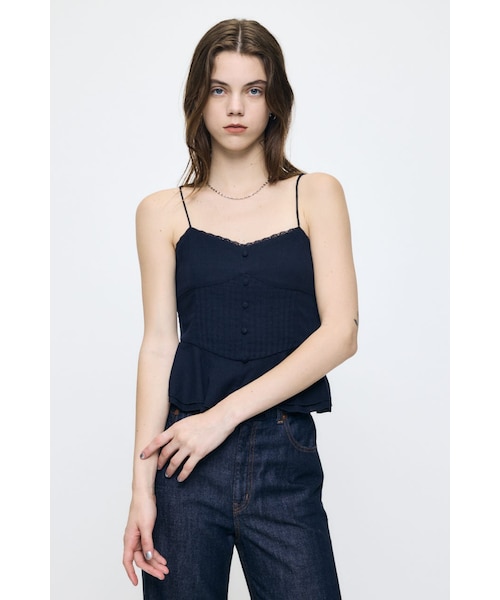 LINEN BLEND CORSET CAMI トップス｜マウジーの通販｜&mall（アンド