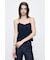 LINEN BLEND CORSET CAMI トップス