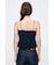 LINEN BLEND CORSET CAMI トップス