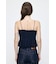 LINEN BLEND CORSET CAMI トップス