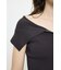 OFF SHOULDER HALF ZIP ニットトップス
