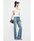 OFF SHOULDER HALF ZIP ニットトップス