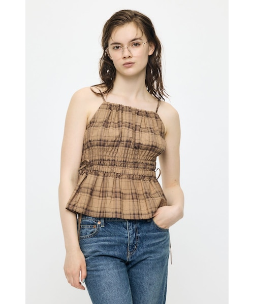 PLAID GATHER キャミ｜マウジーの通販｜&mall（アンドモール）三井