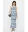 PLAID GATHER MAXI スカート