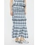 PLAID GATHER MAXI スカート