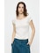 BACK OPEN SHORT SLEEVE TEE