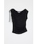ASYMMETRY NECK RIBBON トップス