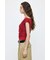ASYMMETRY NECK RIBBON トップス