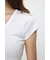 SUVIN GIZA PENTAGON NECK TEE