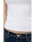 SUVIN GIZA PENTAGON NECK TEE