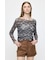 SHIRRING SHEER L／S Tシャツ