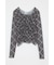 SHIRRING SHEER L／S Tシャツ