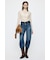 ES LACE HI NECK トップス