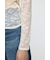 ES LACE HI NECK トップス
