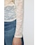 ES LACE HI NECK トップス