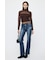 ES LACE HI NECK トップス