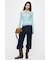 ES SHEER HENRY NECK KNIT トップス
