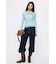 ES SHEER HENRY NECK KNIT トップス