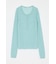 ES SHEER HENRY NECK KNIT トップス