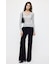 ES SHEER HENRY NECK KNIT トップス
