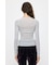 ES SHEER HENRY NECK KNIT トップス
