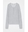 ES SHEER HENRY NECK KNIT トップス