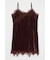 WASHER VELOUR SLIP MINI ドレス