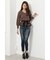 Bicolor Peplum Knit TOP